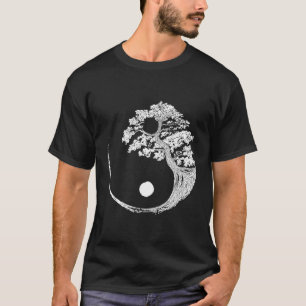 T-shirt Arbre Bonsaï Yin Yang Bouddhiste Zen Japonais