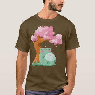 T-shirt Arbre cerisier Sakura Cute Frog Kawaii Japane