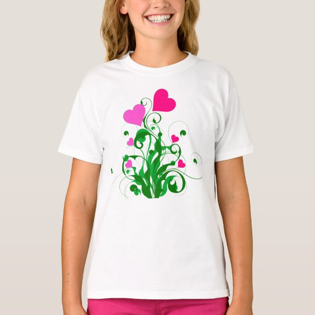 T-shirt Arbre Coeurs d'amour (Devant)