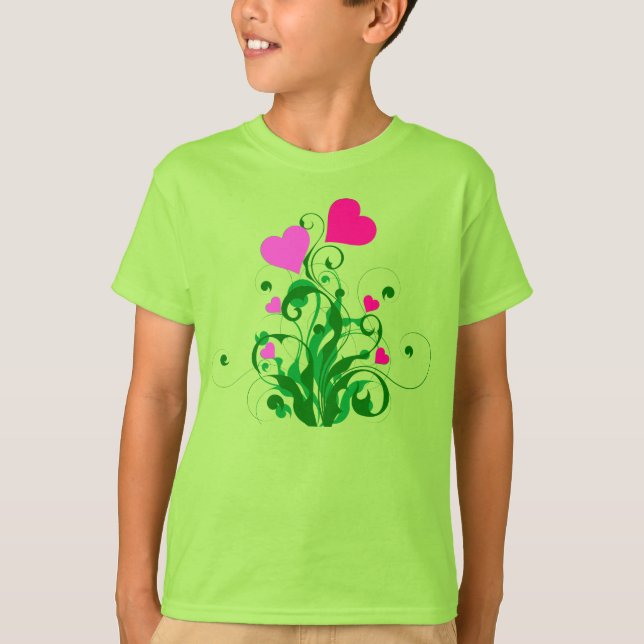 T-shirt Arbre Coeurs d'amour (Devant)