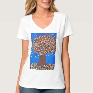 T-shirt Arbre coloré Abstrait