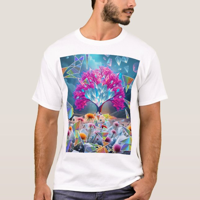 T-shirt Arbre cristal de lumière (Devant)