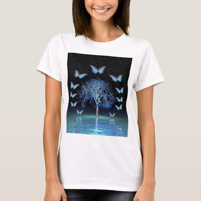T-shirt Arbre cristal papillon (Devant)
