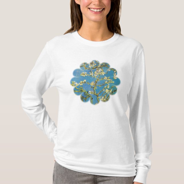 T-shirt Arbre d'amande de floraison par Van Gogh (Devant)