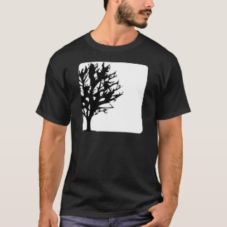 T-shirt arbre dans la boîte blanche/noir