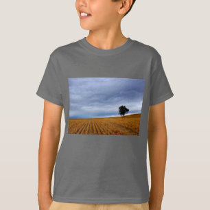 T-shirt Arbre dans un champ de blé