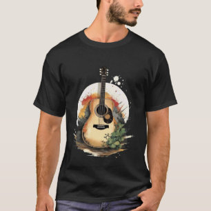 T-shirt Arbre d'art de guitare acoustique
