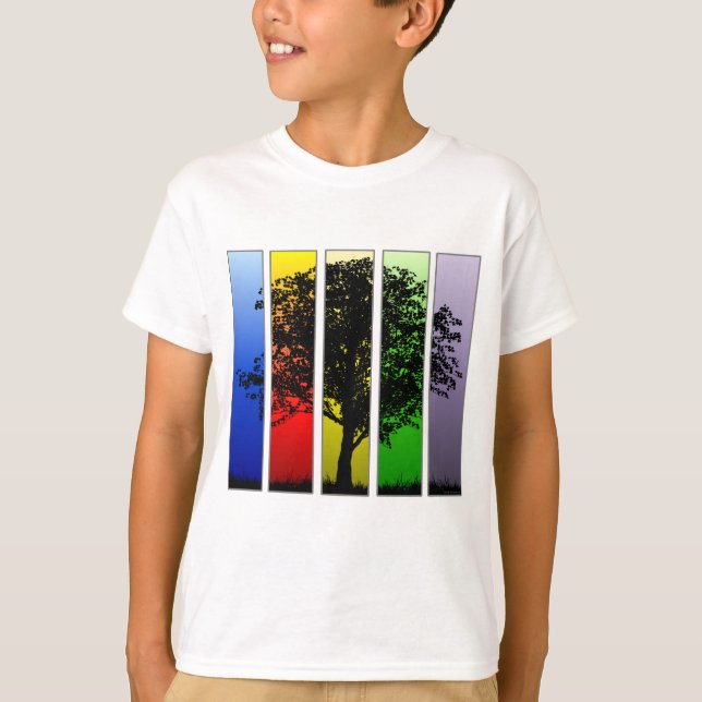 T-shirt Arbre d'art pop (Devant)