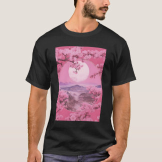 T-shirt Arbre de cerisier Sakura de style japonais esthéti