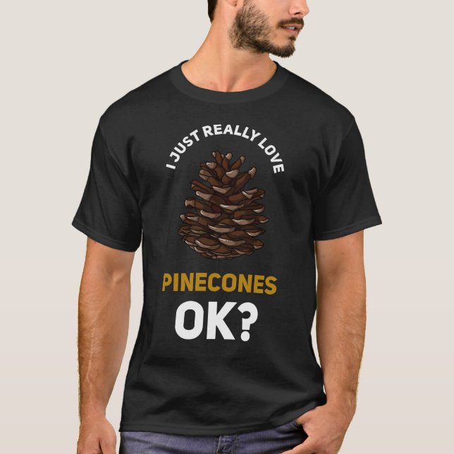 T-shirt Arbre de cônes de pins à pinecone (Devant)