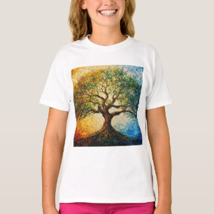 T-shirt Arbre de connaissances - Peinture à l'huile