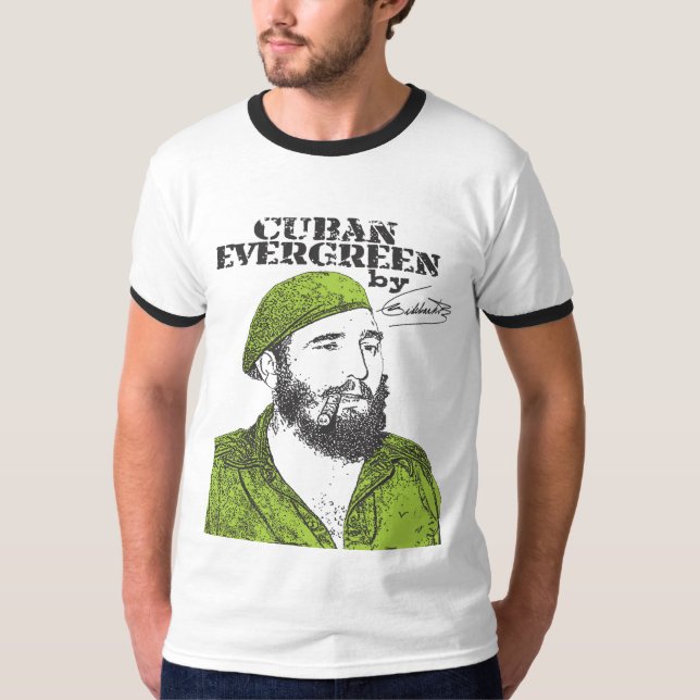 T-shirt Arbre de Cubain de Fidel Castro (Devant)