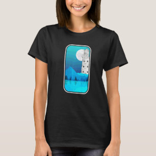 T-shirt Arbre de la nature au clair de lune Nautilus Plein