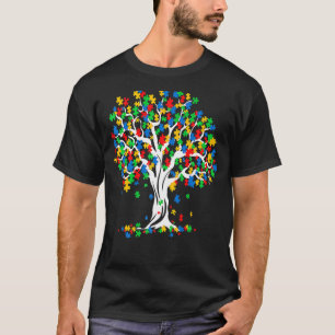 T-shirt Arbre de la Sensibilisation sur l'autisme de vie M