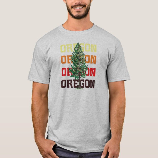 T-shirt arbre de l'Orégon (Devant)