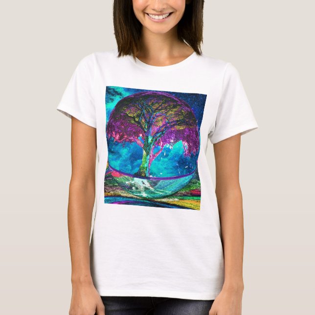 T-shirt Arbre de méditation de la vie (Devant)