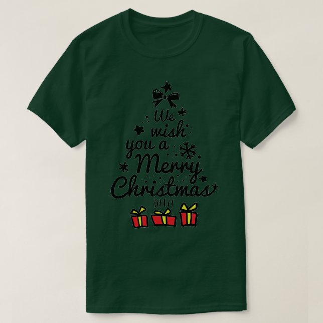 T-shirt arbre de noël (Design devant)