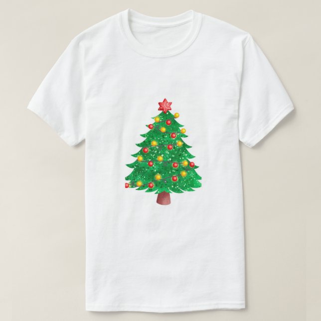 T-shirt arbre de noël (Design devant)