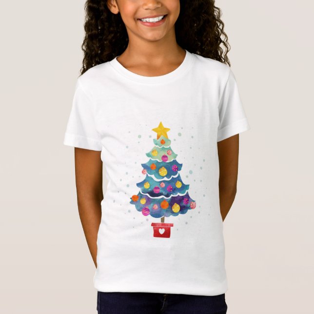 T-Shirt Arbre de Noël (Devant)