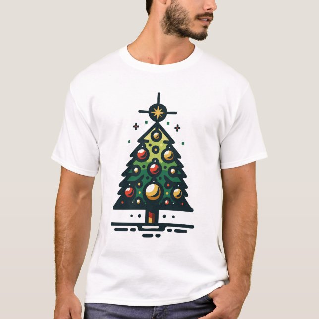 T-shirt Arbre de Noël (Devant)