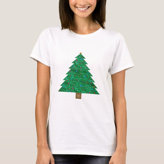 T-shirt arbre de Noël (Devant)