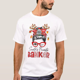 T-shirt Arbre de Noël à cheveux Bun