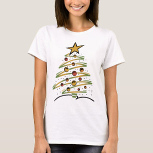 T-shirt Arbre de Noël abstrait