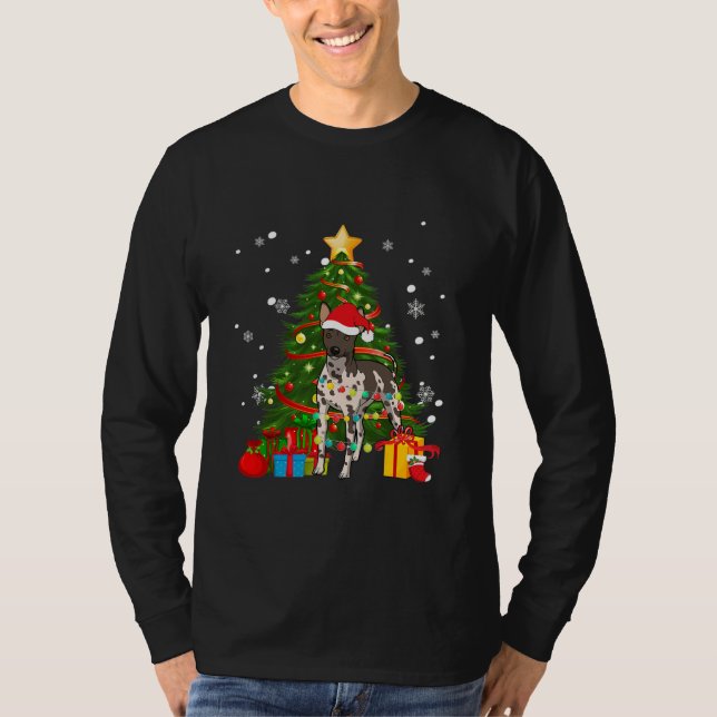 T-shirt Arbre de Noël américain sans cheveux (Devant)