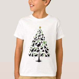 T-shirt Arbre de Noël Amoureux des chats 2