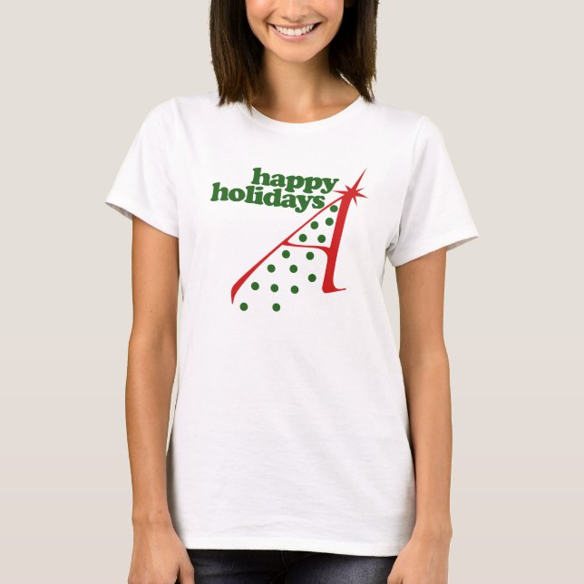T-shirt Arbre de Noël athée (Devant)