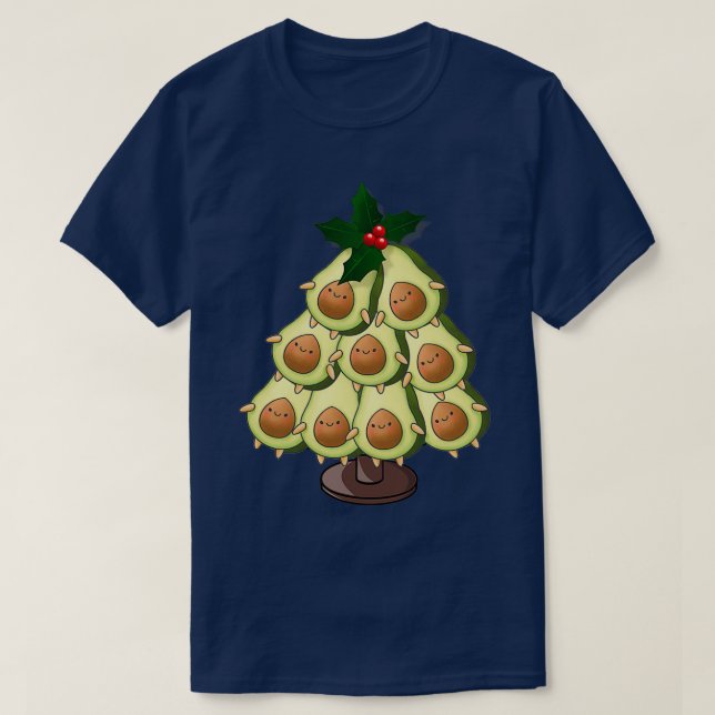 T-shirt Arbre de Noël Avocado 5 (Design devant)