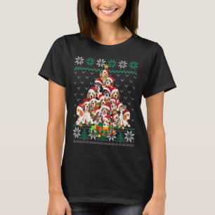 T-shirt Arbre de Noël beagle Père Noël Sweer Chien moche 1