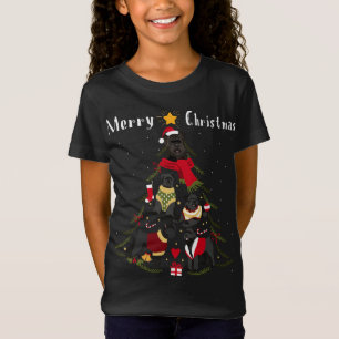 T-Shirt Arbre de Noël Bouvier des Flandres Lover Xmas Chie