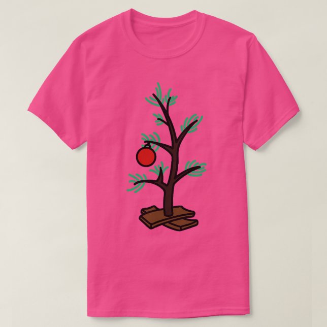 T-shirt Arbre de Noël Brown Charlie (Design devant)