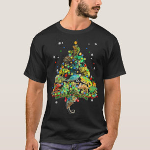 T-shirt Arbre de Noël Caméléon Marsupial Drôle Cadeau de N