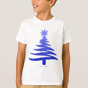 T-shirt Arbre de Noël Cobalt bleu