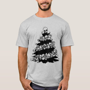 T-shirt Arbre de Noël Crâne Garland