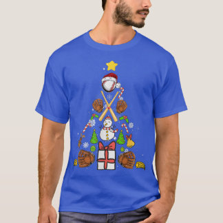 T-shirt Arbre de Noël de baseball