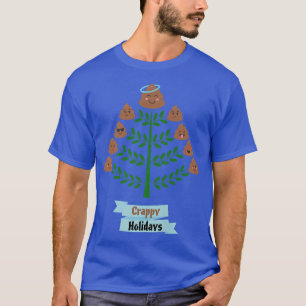 T-shirt Arbre de Noël de caca heureux vacances merdique dr