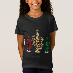 T-Shirt Arbre de Noël de Cactus avec léopard de Buffalo pl