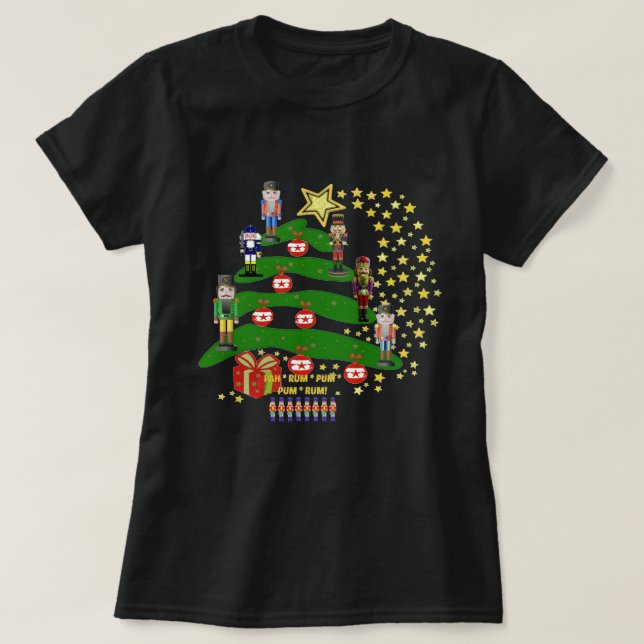 T-shirt Arbre de Noël de casse-noix (Design devant)