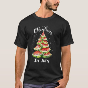 T-shirt Arbre de Noël de citrons d'eau Noël en juillet été