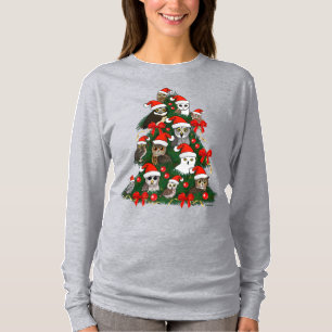 T-shirt Arbre de Noël de hiboux