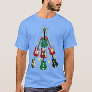 T-shirt Arbre de Noël de la guitare