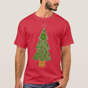 T-shirt Arbre de Noël de l'enseignant en mathématiques fai