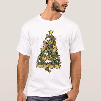 T-shirt Arbre de Noël de pêche