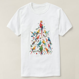 T-shirt Arbre de Noël de perroquet