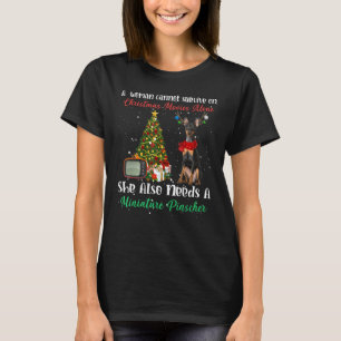 T-shirt Arbre de Noël de Pinscher Reinder Miniature
