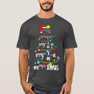 T-shirt Arbre de Noël des équations Math Science Nerd Teac