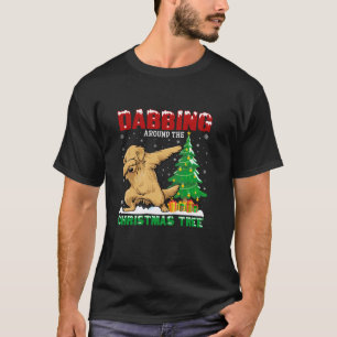 T-shirt Arbre de Noël doré autour de l'Arbre de Noël